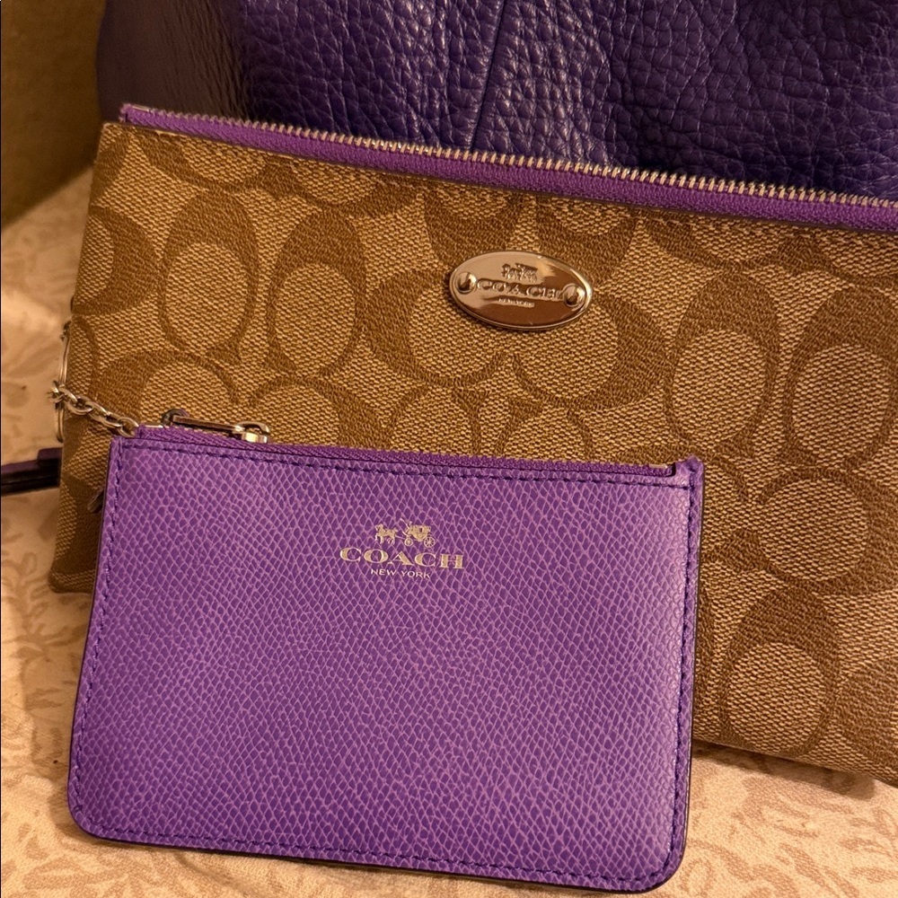 Coach Phoebe leather Hobo bag with wallet set - Picture 2 of 5